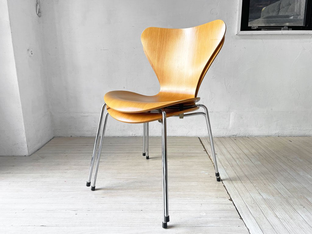 フリッツハンセン Fritz Hansen セブンチェア Seven Chair アルネヤコブセン Arne Jacobsen ナチュラル ビーチ材 北欧家具 B ★