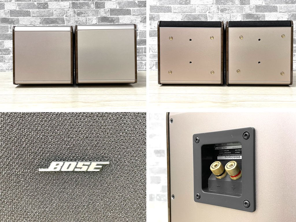 ボーズ BOSE 125 ウェストボローWest Borough スピーカーシステム ペア 連番 モニタースピーカー オーディオ AV機器 動作品 廃番 ●