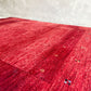 イラン製 ロリ族 ロリアタシュ Lori Atash 手織りギャッベ ラグ 絨毯 153×112cm 赤系 最高級ランク ♪
