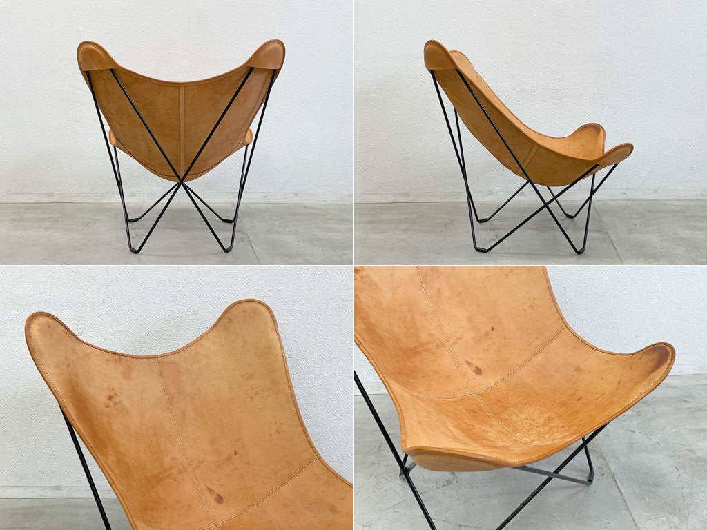 クエロ CUERO ビーケーエフチェア BKF バタフライチェア Butterfly Chair マリポサ Mariposa レザー 本革 ナチュラル 北欧 スウェーデン 〓