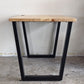 かなでもの KANADEMONO ザ・テーブル THE TABLE 無垢集成材天板 ナチュラル × ブラックスチール W120cm ■