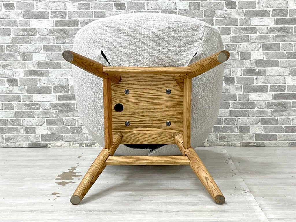 モモナチュラル Momo Natural モールドラウンドチェア MOLD ROUND M-ROUND CHAIR EM ダイニングチェア オーク材 カバーリング仕様 定価￥49,000- ●