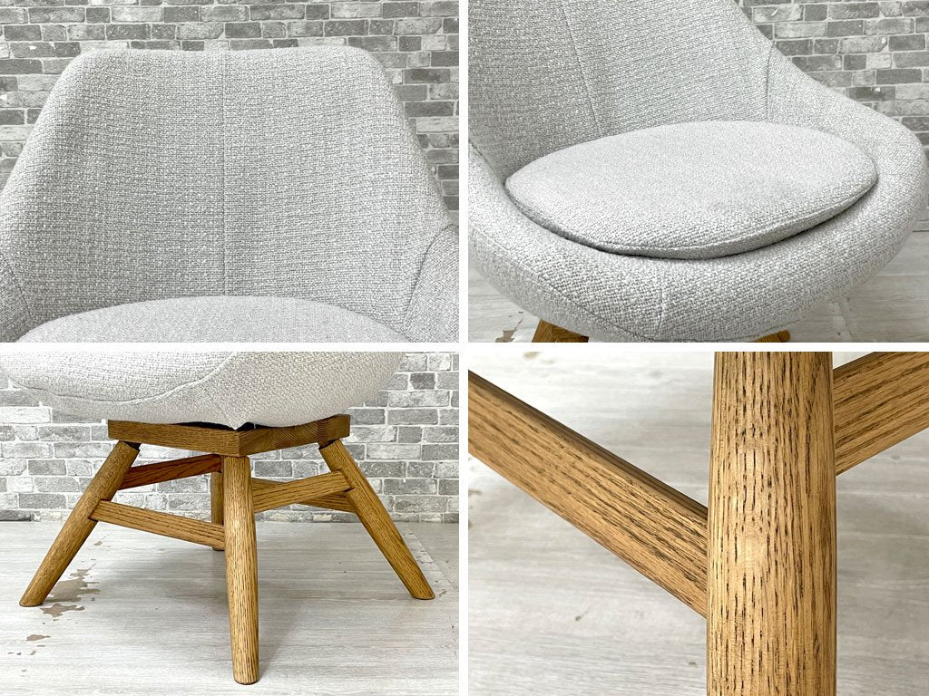 モモナチュラル Momo Natural モールドラウンドチェア MOLD ROUND M-ROUND CHAIR EM ダイニングチェア オーク材 カバーリング仕様 定価￥49,000- ●