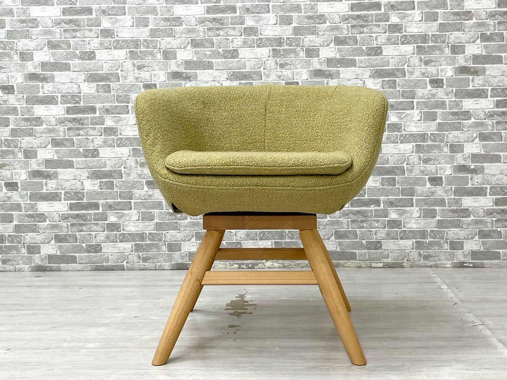 モモナチュラル Momo Natural モールドラウンドチェア MOLD ROUND M-ROUND CHAIR SO ダイニングチェア アルダー材 カバーリング 回転式 定価￥45,000- ●