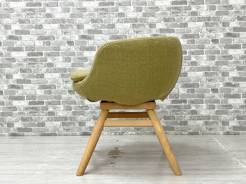 モモナチュラル Momo Natural モールドラウンドチェア MOLD ROUND M-ROUND CHAIR SO ダイニングチェア アルダー材 カバーリング 回転式 定価￥45,000- ●