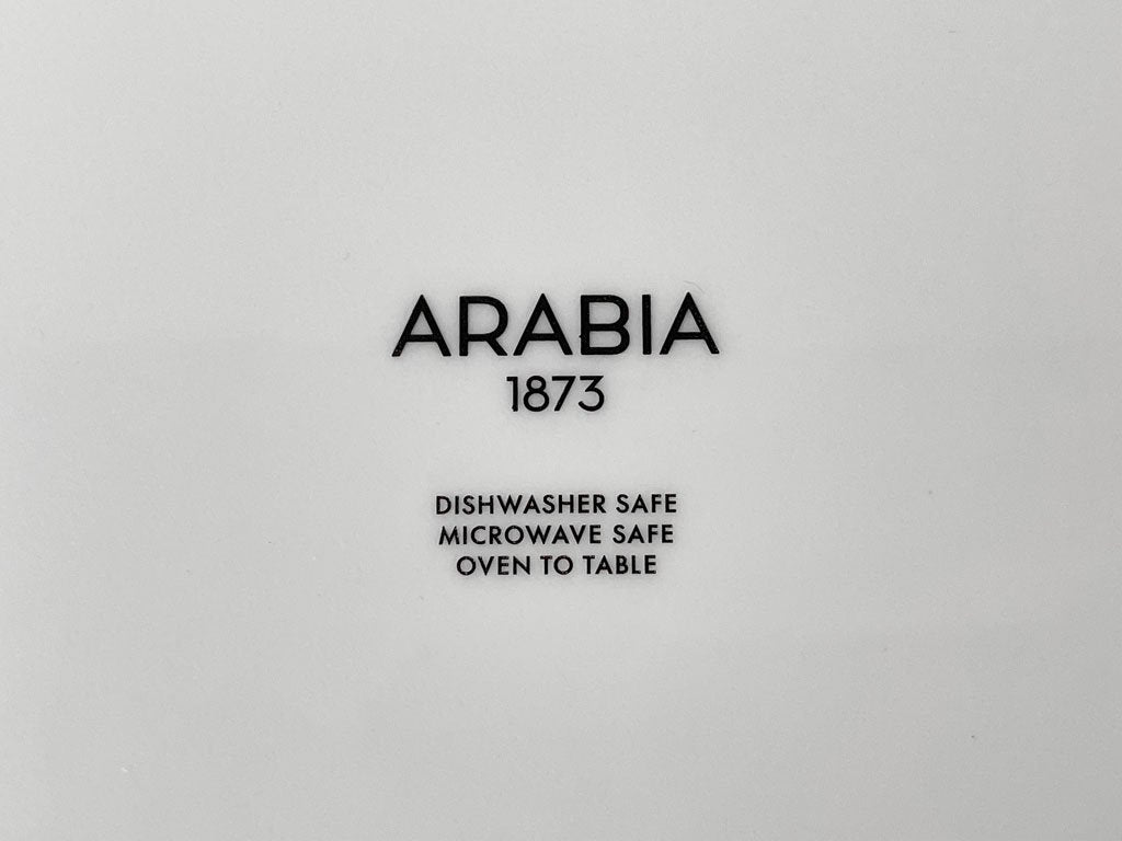 アラビア ARABIA エエヴァ EEVA オーバルプレート ホワイト 25cm ビルガー・カイピアイネン フィンランド 北欧食器 廃番 B ◇