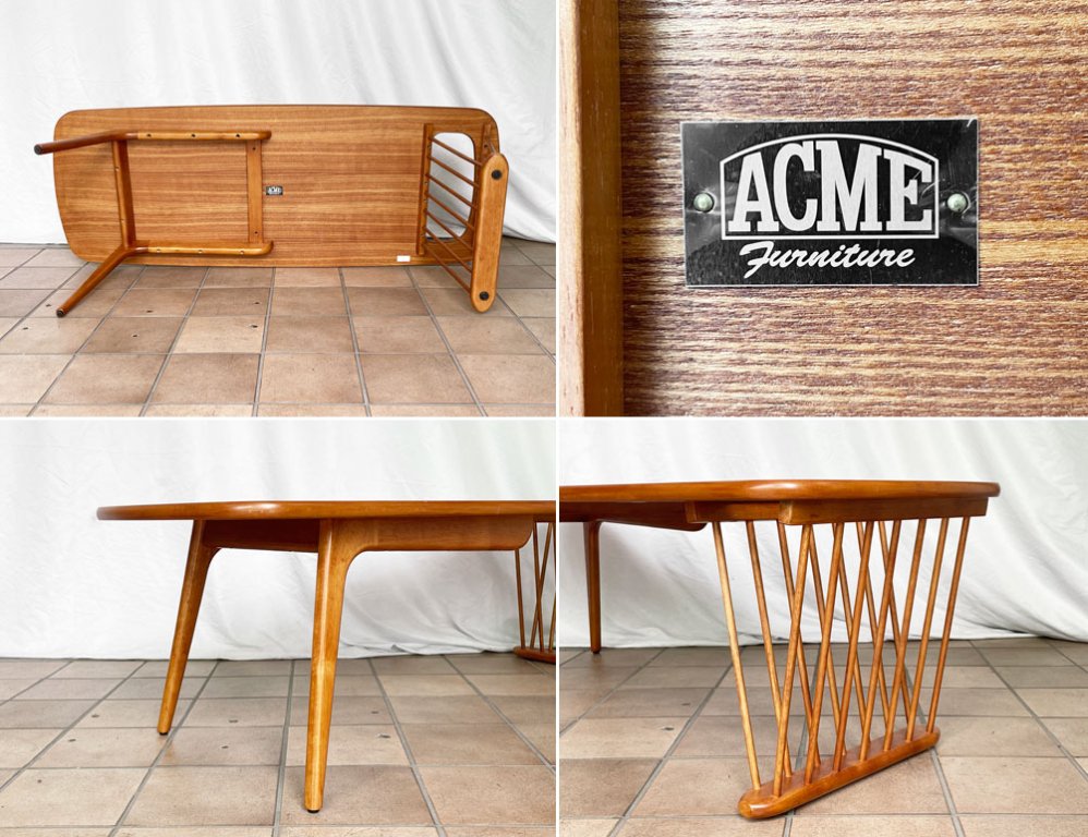 アクメファニチャー ACME Furniture デルマー DELMAR コーヒーテーブル ローテーブル マガジンラック ミッドセンチュリー 廃番 ◇