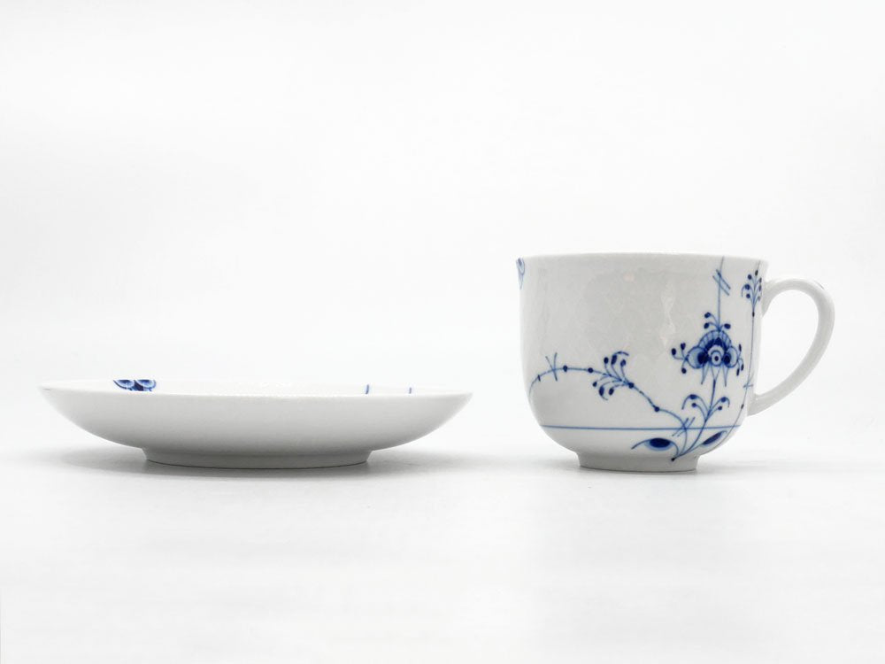 ロイヤルコペンハーゲン ROYAL COPENHAGEN ブルーパルメッテ Blue Palmette コーヒーカップ＆ソーサー C&S デンマーク 北欧食器 A ●