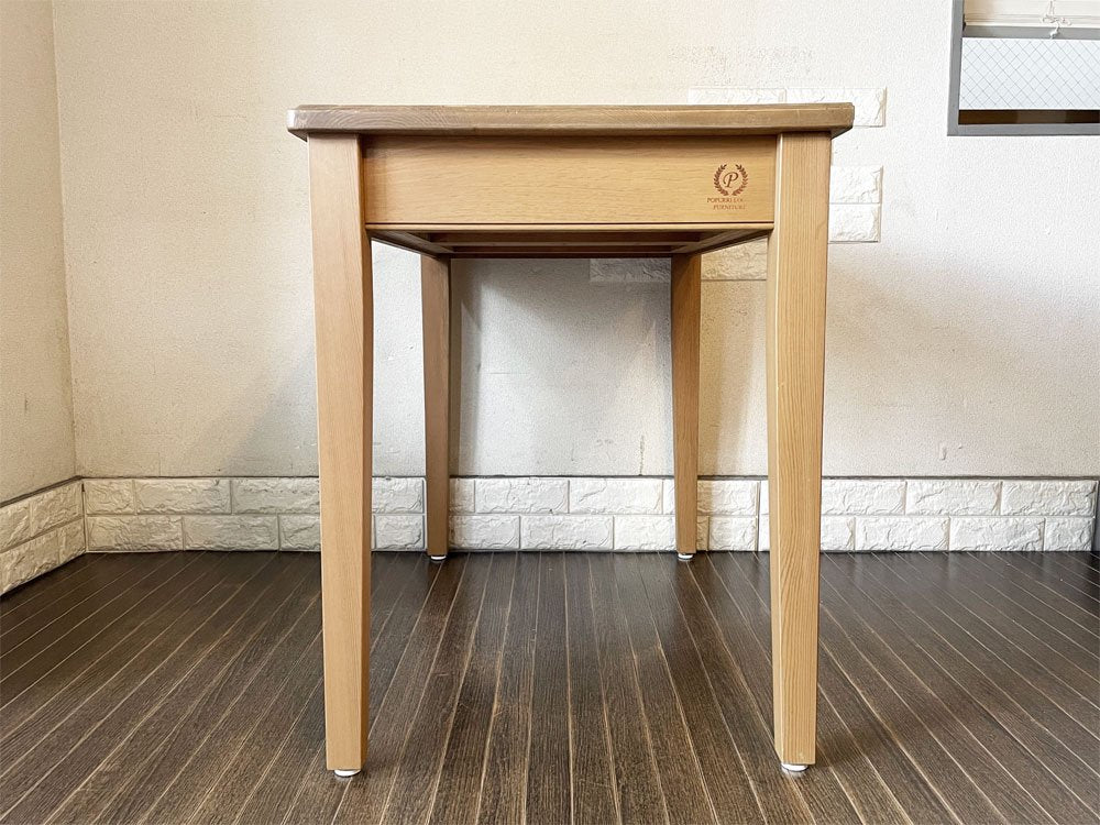 ポプリローカルファニチャー POPURRI LOCAL FURNITURE パイン材 デスク ワークテーブル ダイニングテーブル W100.5cm 2ドロワー カントリースタイル ◎