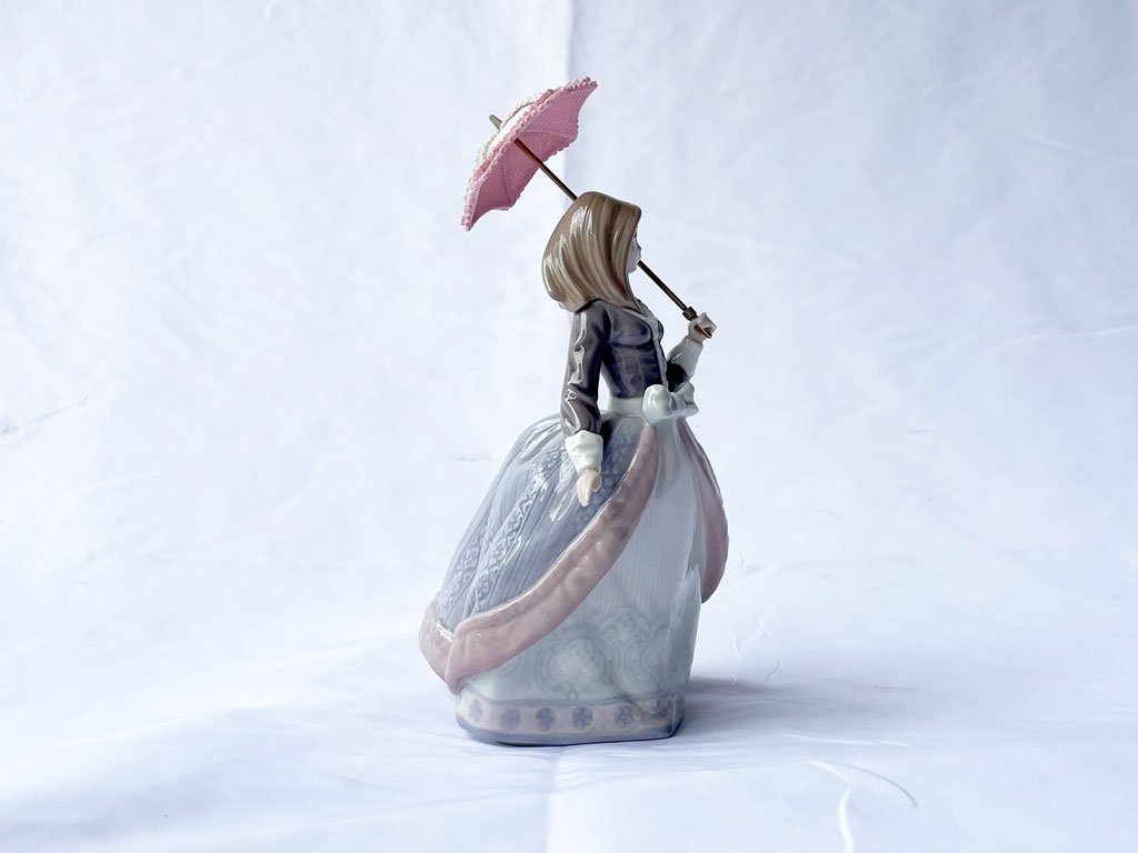 リヤドロ LLADRO パラソルの娘 アンジェラ オブジェ ポーセリンアート 置物 女性 磁器人形 フィギュリン ◇