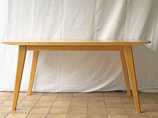 イデー IDEE アーク ARC ダイニングテーブル メープル無垢材 ナチュラルスタイル 北欧スタイル W160cm ◇