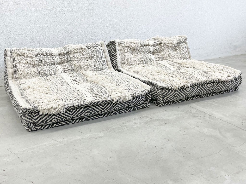 アデペシュ a.depeche ブロックマルチソファ Block Multi Sofa センター マック ホワイト center MAC white 座椅子 ローソファ B 〓