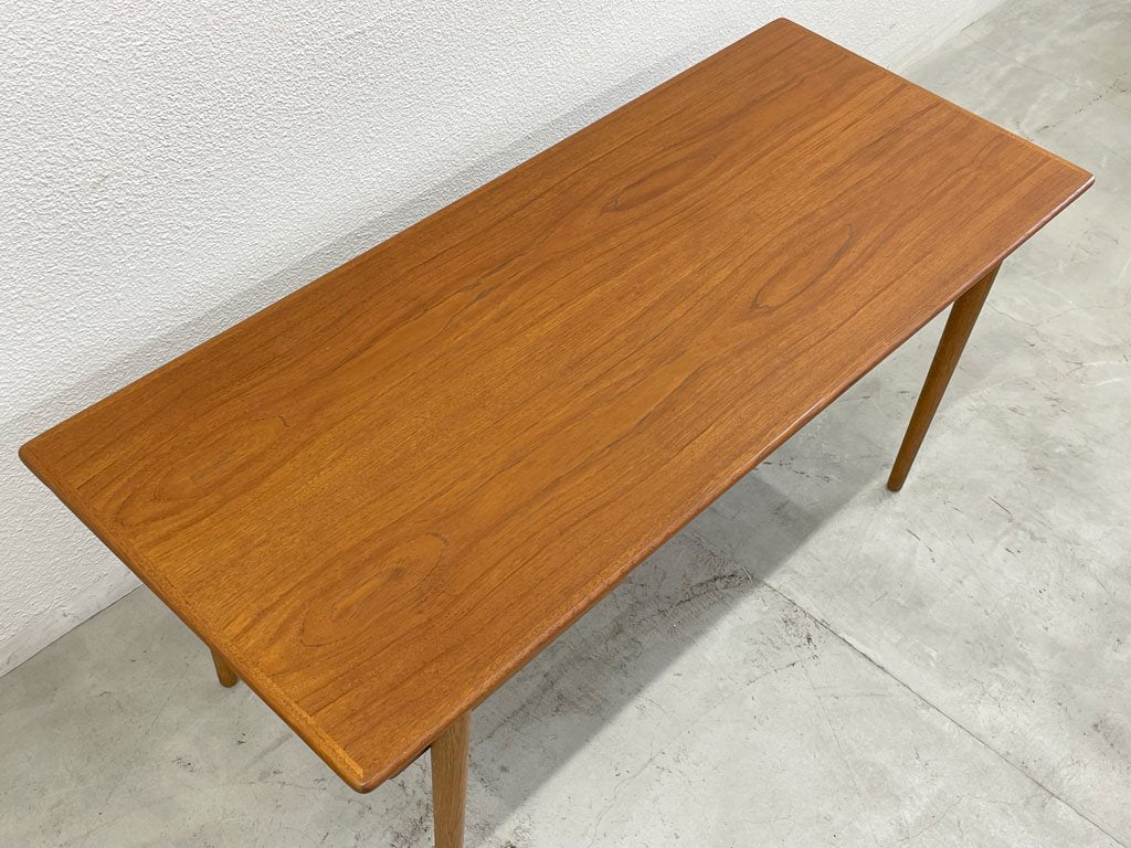 デンマーク ビンテージ Danish Vintage コーヒーテーブル Coffee table チーク材 スライド天板収納ボックス付 〓