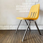 バルコ VIRCO チェア 9000 Chair スタッキングチェア パンプキン プラスチックシート × スチール脚 米国家具 ミッドセンチュリーデザイン 定価￥21,450- ◎