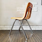 バルコ VIRCO チェア 9000 Chair スタッキングチェア パンプキン プラスチックシート × スチール脚 米国家具 ミッドセンチュリーデザイン 定価￥21,450- ◎