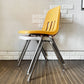 バルコ VIRCO チェア 9000 Chair スタッキングチェア パンプキン プラスチックシート × スチール脚 米国家具 ミッドセンチュリーデザイン 定価￥21,450- ◎