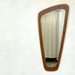 UKビンテージ UK Vintage チーク材 ウォールミラー 60's 変形 壁掛け鏡 半身鏡 北欧スタイル ●