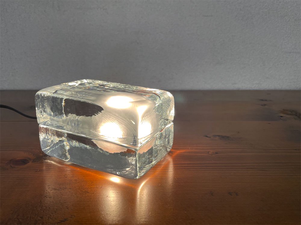 デザインハウスストックホルム DESIGN HOUSE Stockholm ブロックランプ ミニ BLOCK LAMP MINI クリア W12cm ハッリ・コスキネン 定価￥38,500- ◎