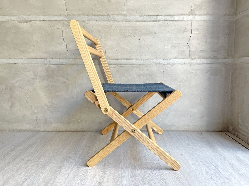 オーチョキャンプ Ocho Camp タペテチェア TAPETE CHAIR フォールディングチェア アッシュ材 ウール生地 定価￥50,600- ♪