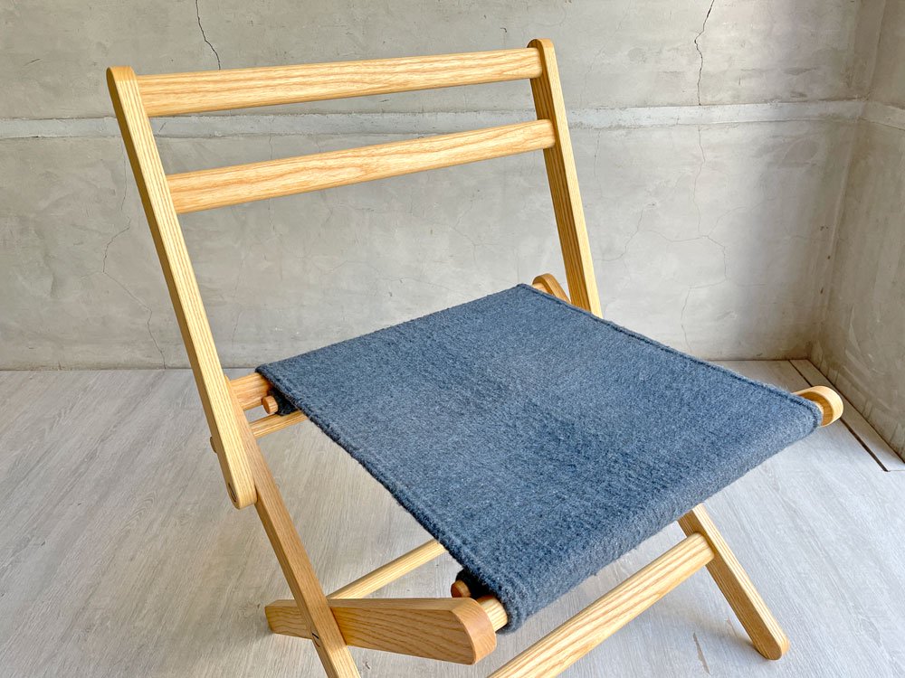 オーチョキャンプ Ocho Camp タペテチェア TAPETE CHAIR フォールディングチェア アッシュ材 ウール生地 定価￥50,600- ♪