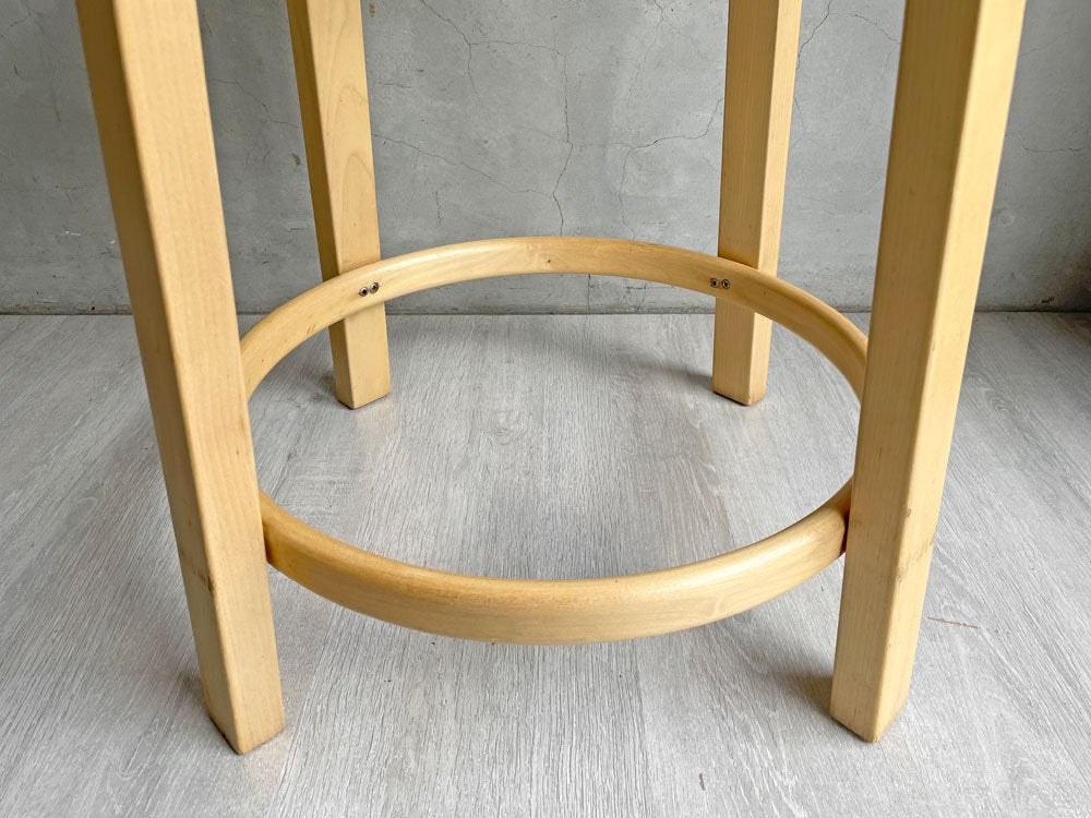 アルテック artek バースツール64 Bar Stool 64 リノリウム レッド バーチ材 アルヴァ・アアルト ♪