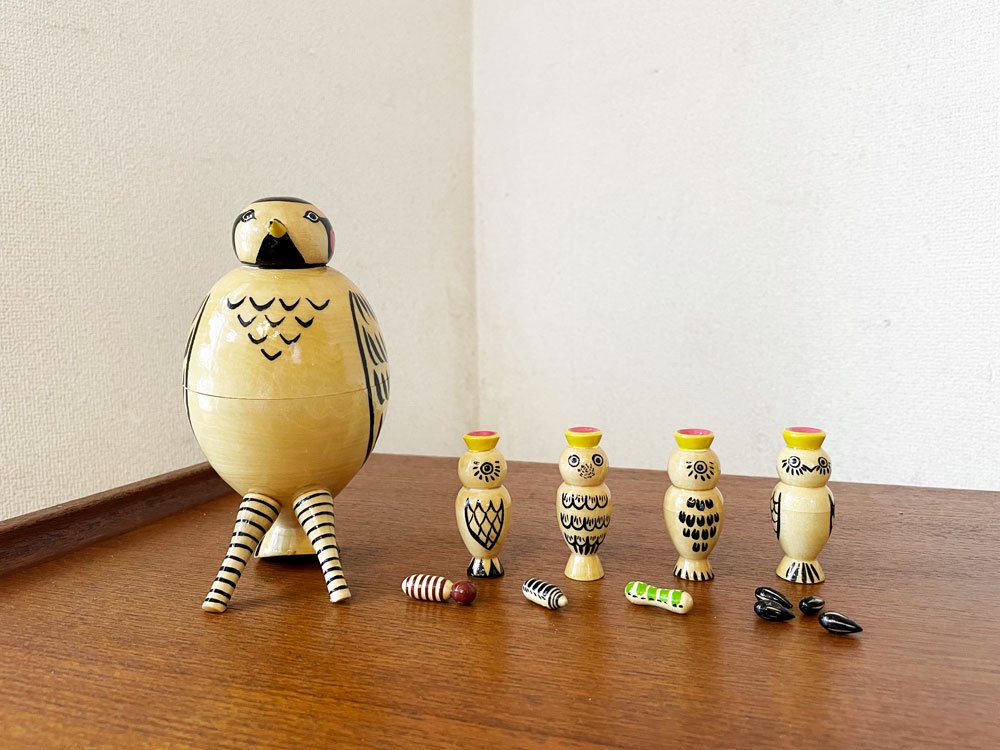 カンパニー COMPANY ママバード Mama Bird マトリョーシカ 12ピース 箱付 フィンランド イデー IDEE 取扱 定価￥22,000- ◎