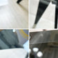 イーアンドワイ E&Y ペガサス PEGASUS ダイニングテーブル ガラストップ ビーチ材 ブラック 幅160cm Mサイズ 定価 \165,000- ★