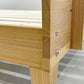 リセノ Re:CENO フォーク folk シングルサイズ 木製ベッドフレーム アッシュ無垢材使用 シンプルモダン 電源コンセント付 〓