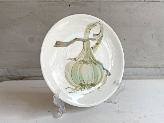 アラビア ARABIA Hand Painted Plate Garlic 手描きペイント プレート ガーリック GOG グンヴァル・オリン=グランクヴィスト 希少 ビンテージ♪