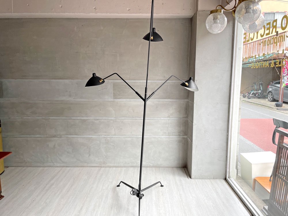 セルジュ・ムーユ Serge Mouille ランパデール トワ ルミエーレ LAMPADAIRE 3 LUMIERES フロアスタンド リプロダクト品 ♪