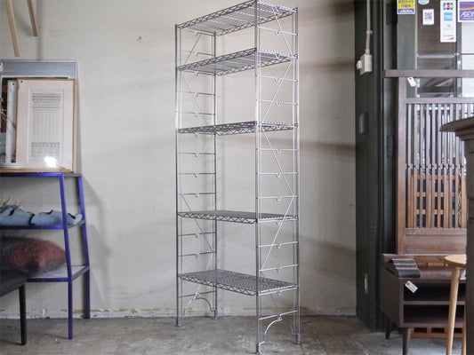 エレクター ERECTA スタンダード ファーストシリーズ スチールラック ワイヤーシェルフ メタルラック 5段 W75cm H186cm ■