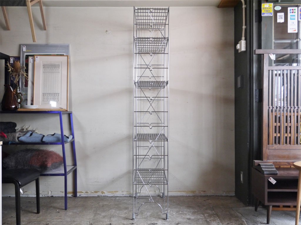 エレクター ERECTA スタンダード ファーストシリーズ スチールラック ワイヤーシェルフ メタルラック 5段 W75cm H186cm ■