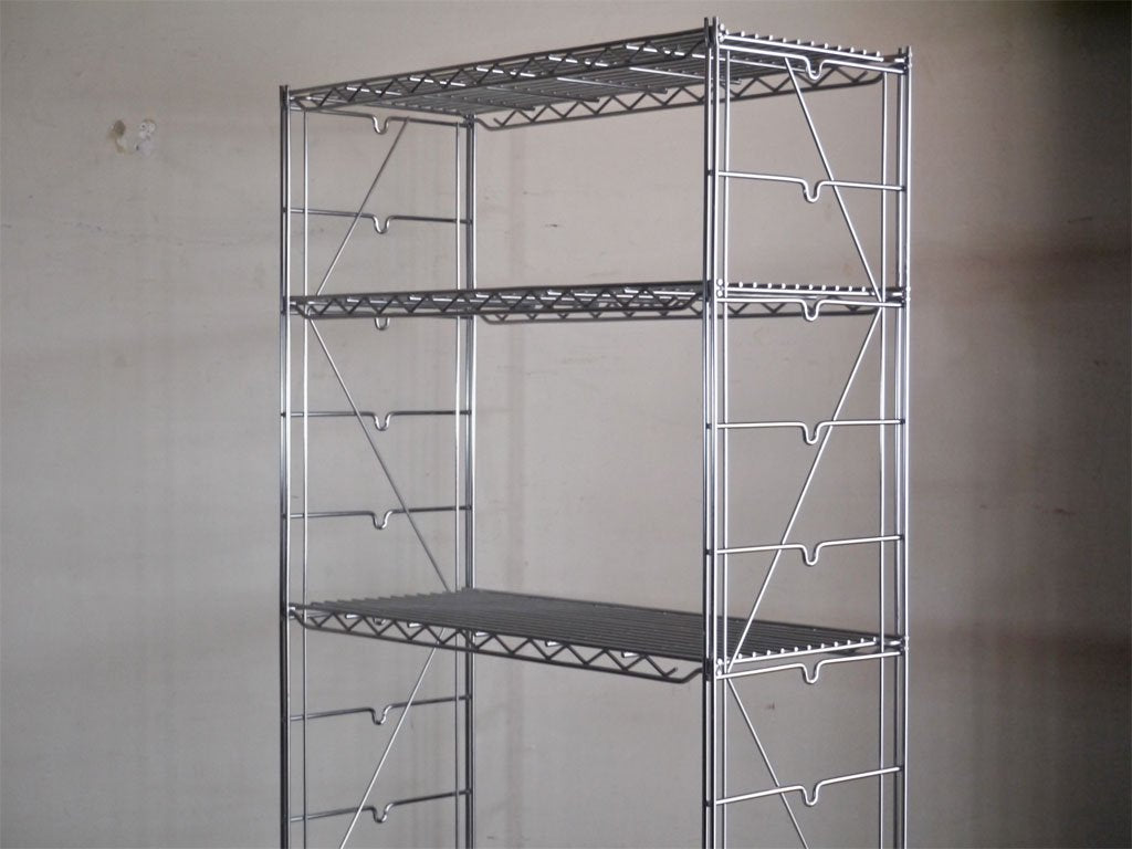 エレクター ERECTA スタンダード ファーストシリーズ スチールラック ワイヤーシェルフ メタルラック 5段 W75cm H186cm ■