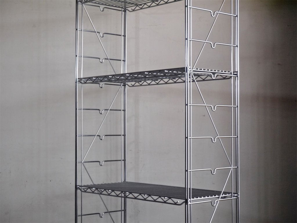 エレクター ERECTA スタンダード ファーストシリーズ スチールラック ワイヤーシェルフ メタルラック 5段 W75cm H186cm ■