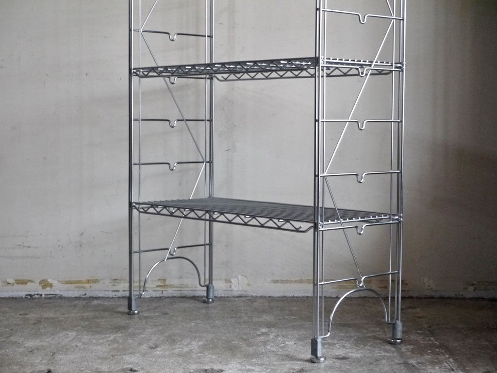 エレクター ERECTA スタンダード ファーストシリーズ スチールラック ワイヤーシェルフ メタルラック 5段 W75cm H186cm ■