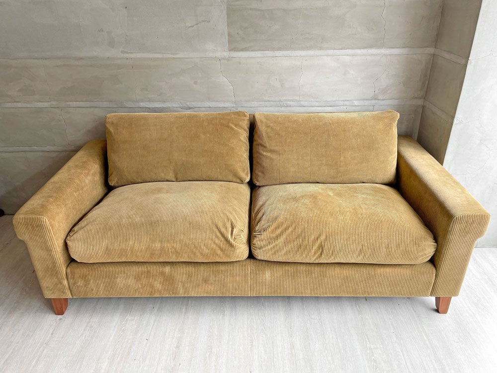 トラックファニチャー TRUCK FURNITURE FKソファ FK SOFA 3P F-21 グリーン コーデュロイ フェザークッション ♪