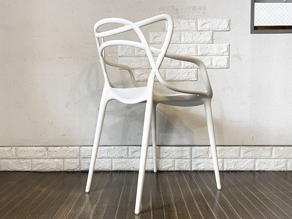 カルテル Kartell マスターズチェア ダイニングチェア ホワイト スタッキング フィリップ・スタルク Philippe Starck 定価￥44,800- ◎