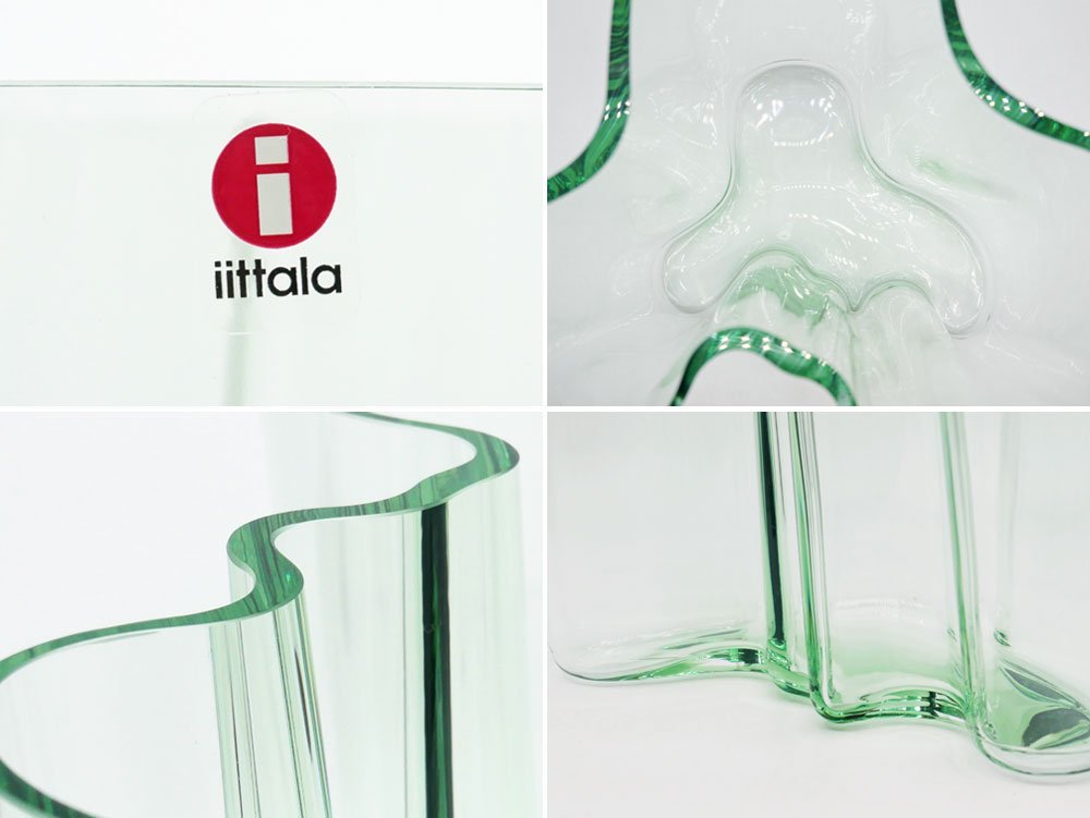 イッタラ iittala アルヴァ・アアルト コレクション Alvar Aalto Collection ベース 160mm 1937クリア 箱付 美品 ●