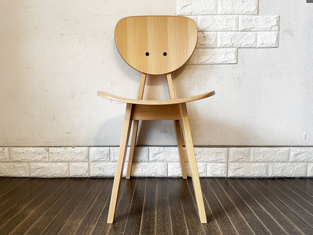 イデー IDEE ダイニングチェア DINING CHAIR Natural ナチュラル 板座 食卓椅子 長大作 ジャパニーズモダン 定価￥63,000- ◎