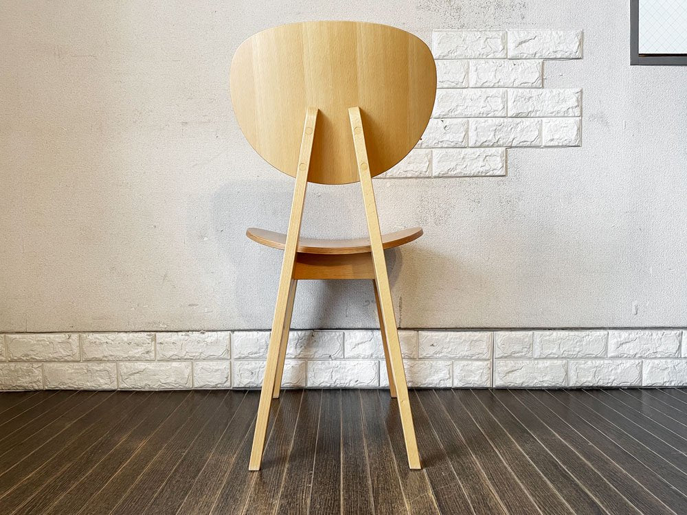 イデー IDEE ダイニングチェア DINING CHAIR Natural ナチュラル 板座 食卓椅子 長大作 ジャパニーズモダン 定価￥63,000- ◎