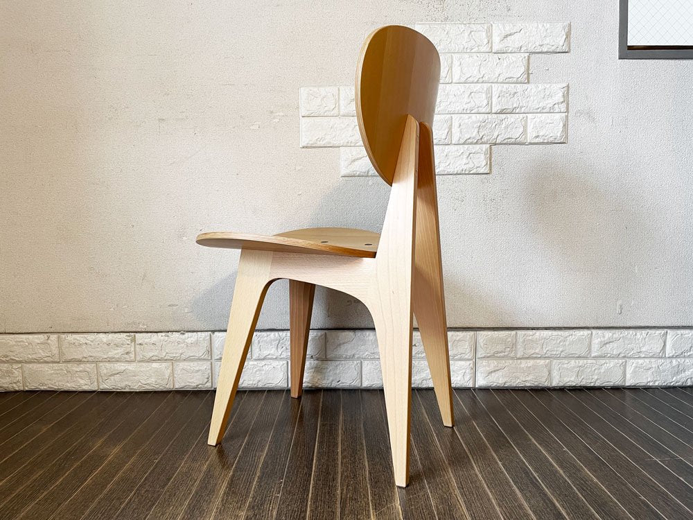 イデー IDEE ダイニングチェア DINING CHAIR Natural ナチュラル 板座 食卓椅子 長大作 ジャパニーズモダン 定価￥63,000- ◎