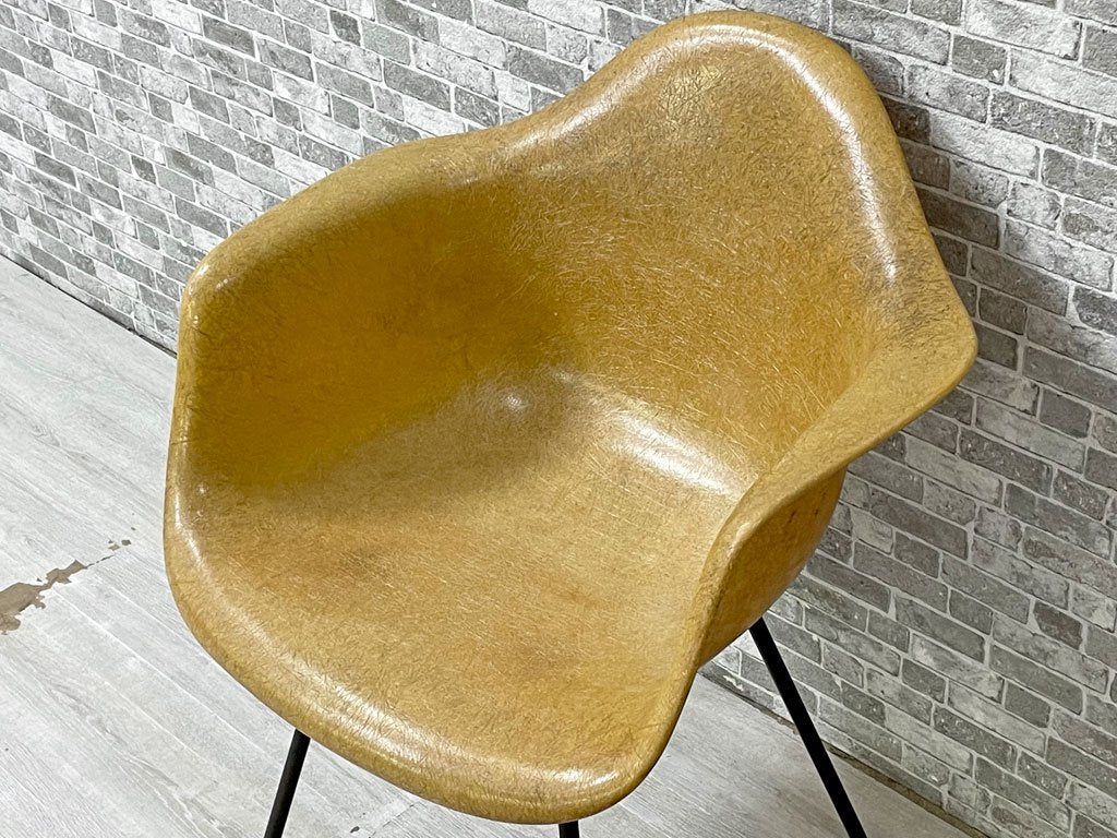 ハーマンミラー Herman Miller アームシェルチェア 2nd初期 Hベース エンボスレス C&Rイームズ ビンテージ ミッドセンチュリー 希少 ●