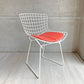 ノル Knoll サイドチェア キッズサイズ ワイヤーチェア キッズチェア ハリー・ベルトイア Harry Bertoia ホワイト パッド付 廃番 ♪