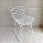 ノル Knoll サイドチェア キッズサイズ ワイヤーチェア キッズチェア ハリー・ベルトイア Harry Bertoia ホワイト パッド付 廃番 ♪