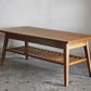 パシフィックファニチャーサービス PACIFIC FURNITURE SERVICE ローテーブル DH TEA TABLE WITH SHELF Sサイズ ダークブラウン オーク材 P.F.S ■