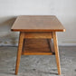 パシフィックファニチャーサービス PACIFIC FURNITURE SERVICE ローテーブル DH TEA TABLE WITH SHELF Sサイズ ダークブラウン オーク材 P.F.S ■