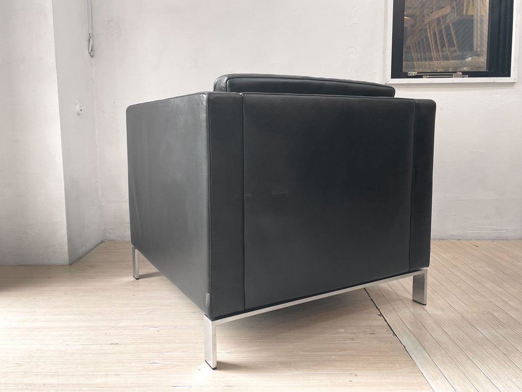 ウォルターノル WALTER KNOLL フォスター FOSTER 500 ラウンジチェア アームチェア 1Pソファ レザー 本革 ノーマンフォスター 定価￥1,074,700- ★