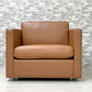 ノル Knoll チャールズフィスターコレクション Charles Pfister Collection 1Pソファ アームチェア フルレザー 本革 定価1,056,000円～ ●