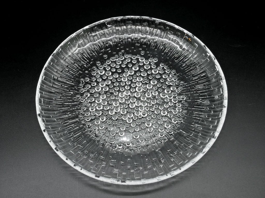 イッタラ iittala ウルティマツーレ Ultima thule プレート 19cm クリア タピオ・ヴィルカラ Tapio Wirkkala 北欧食器 ビンテージ B ●