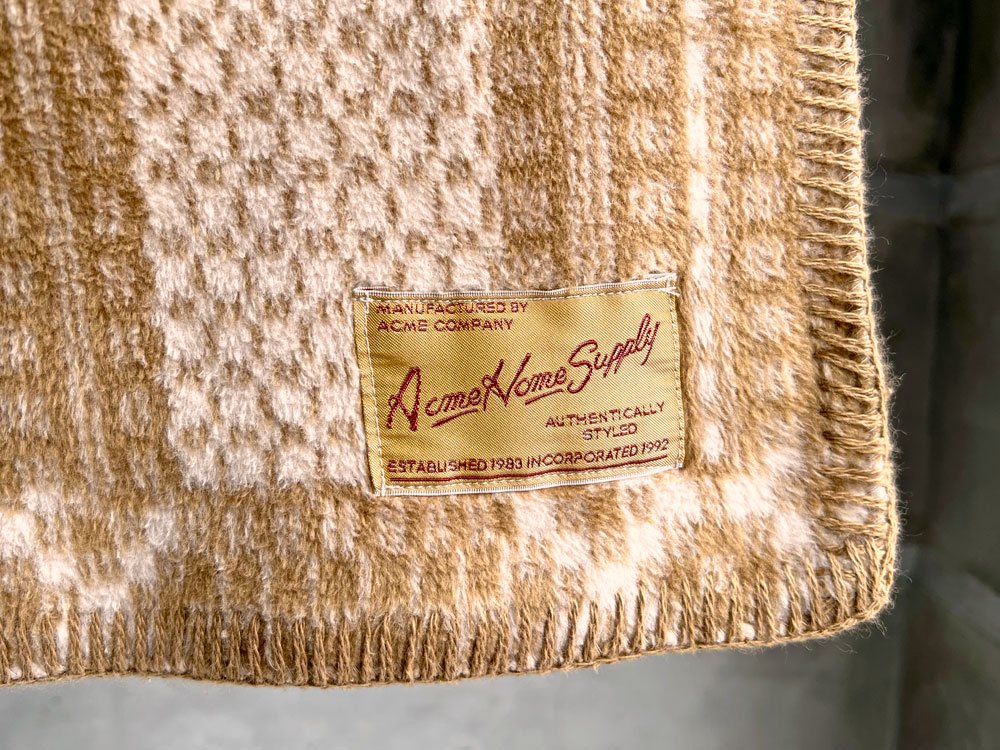 アクメファニチャー ACME Furniture ブランケット AHS BLANKET OS マスタード 定価￥15,400- ♪